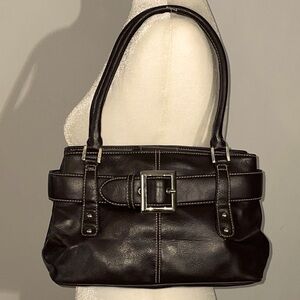 St. John’s Bay Y2K Faux Dark Brown Leather Handbag